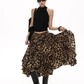 Leopard Asymmetrical Tiered Skirt ZRS0092