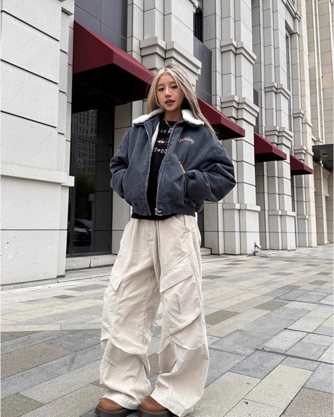 Big Pocket Wide Cargo Pants CYE0006