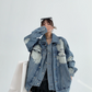 Layered Style Over Denim Jacket YLS0402
