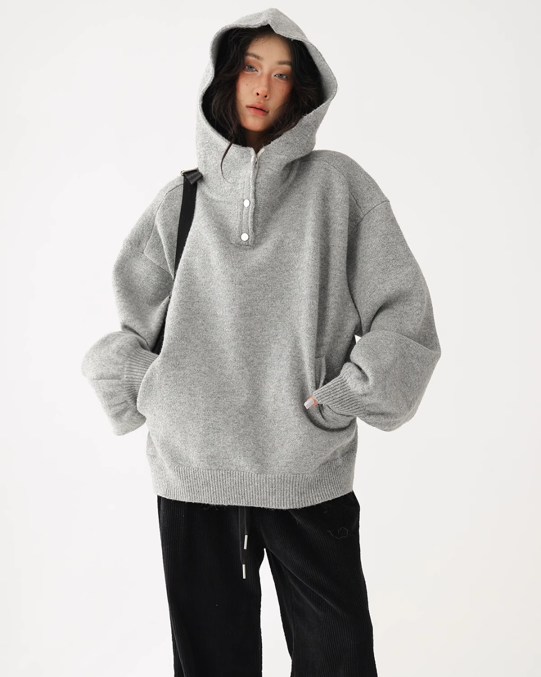 Turtleneck Pullover Hoodie ACS0231