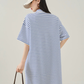 Striped Polo Shirt Mini Dress FER0296