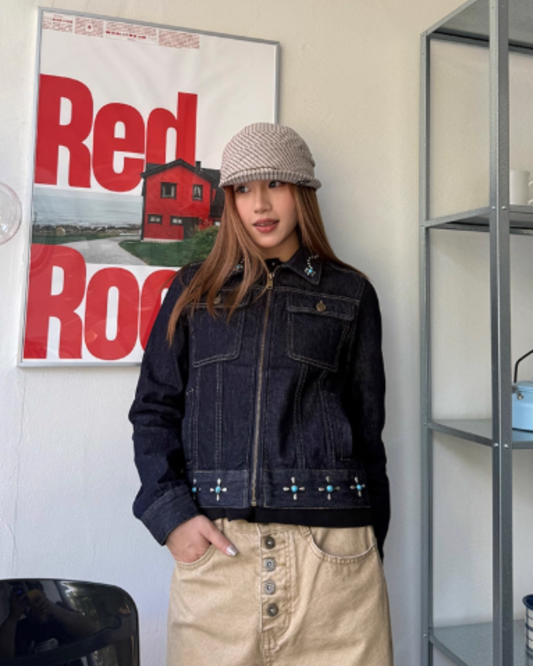 Retro Studded Denim Jacket CYE0020