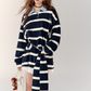 Border Half Button Dress ASG0018