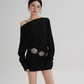 Off-Shoulder Loose Mini Top SRS0357