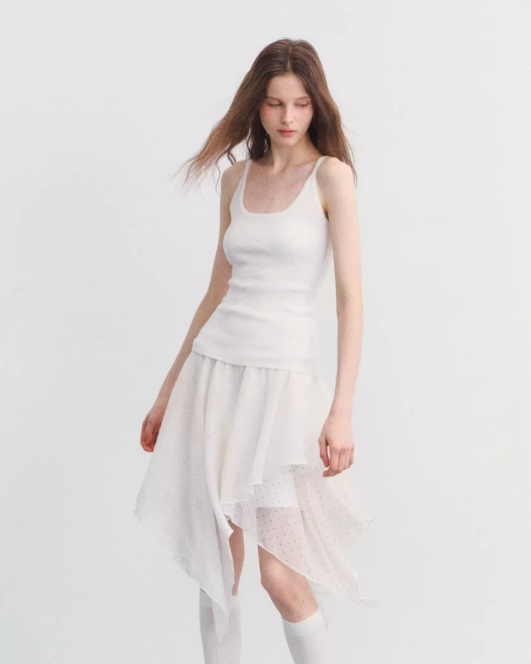 Frill Asymmetrical Skirt SPY0033