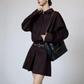 Vintage Brown Shirt Dress SUY0027