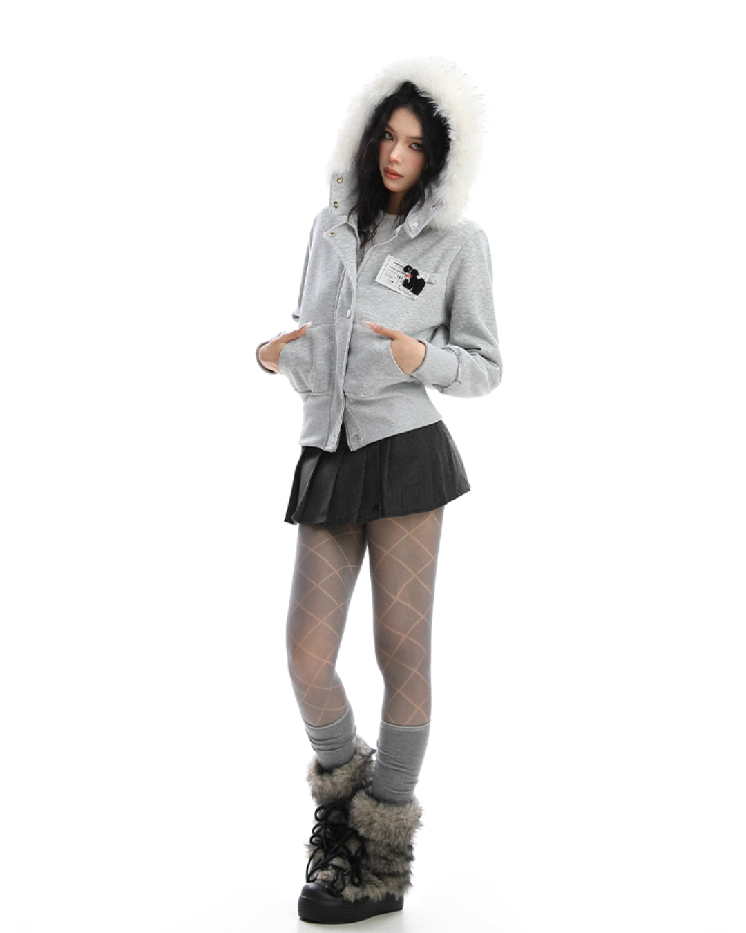 Fur Collar Puppy Short Jacket BGS0024