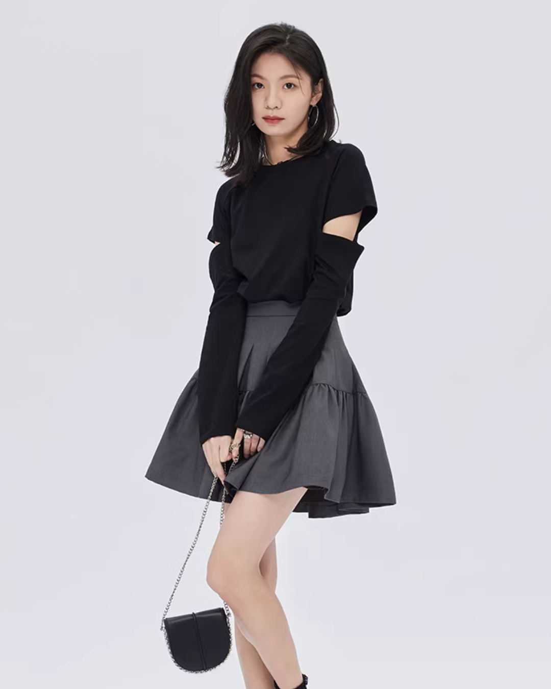 Round Neck Long Sleeve T-Shirt SHN0015