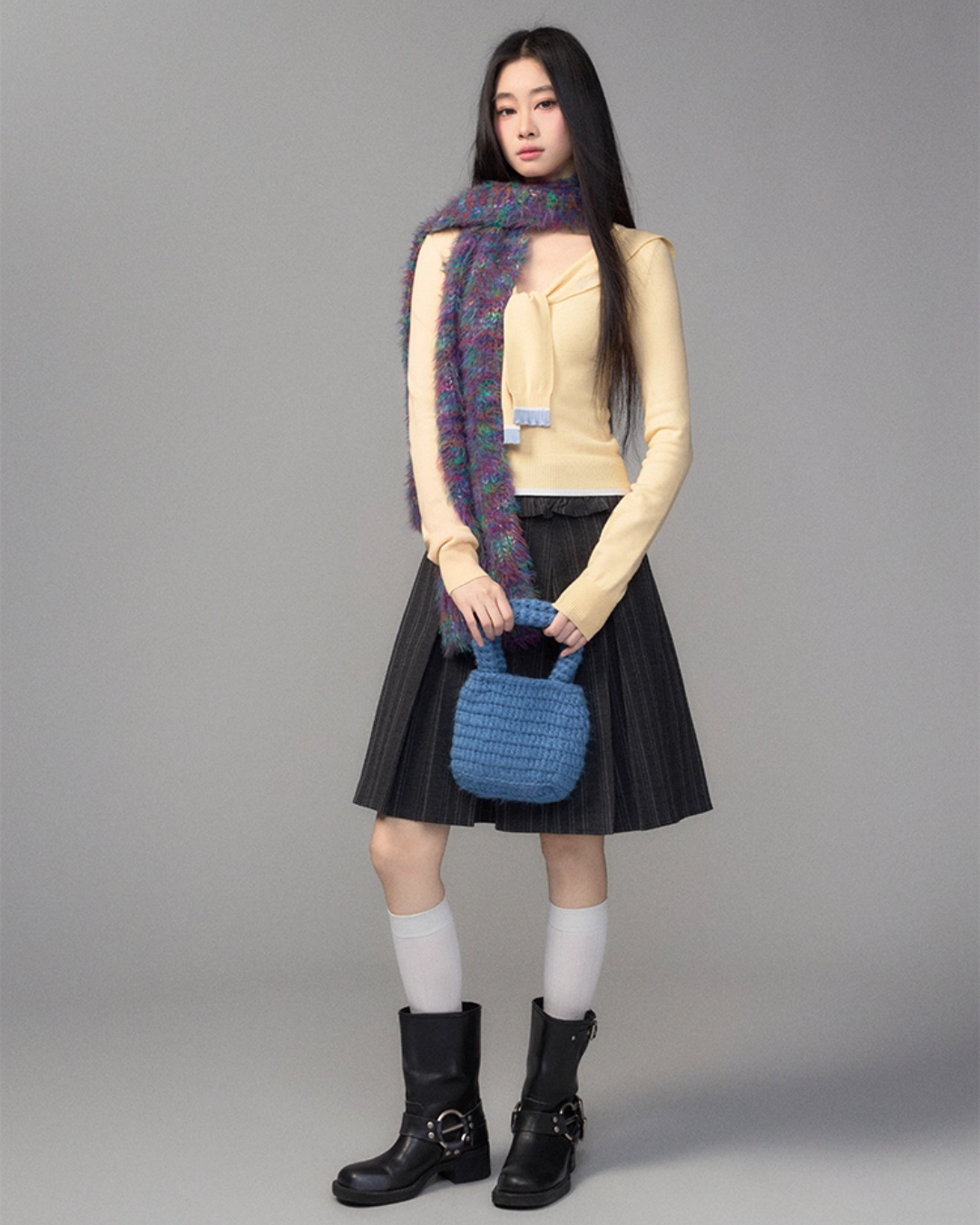 College Style Pleated Skirt TRK0003