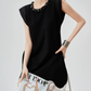 Lace Switching Asymmetry Dress FER0139