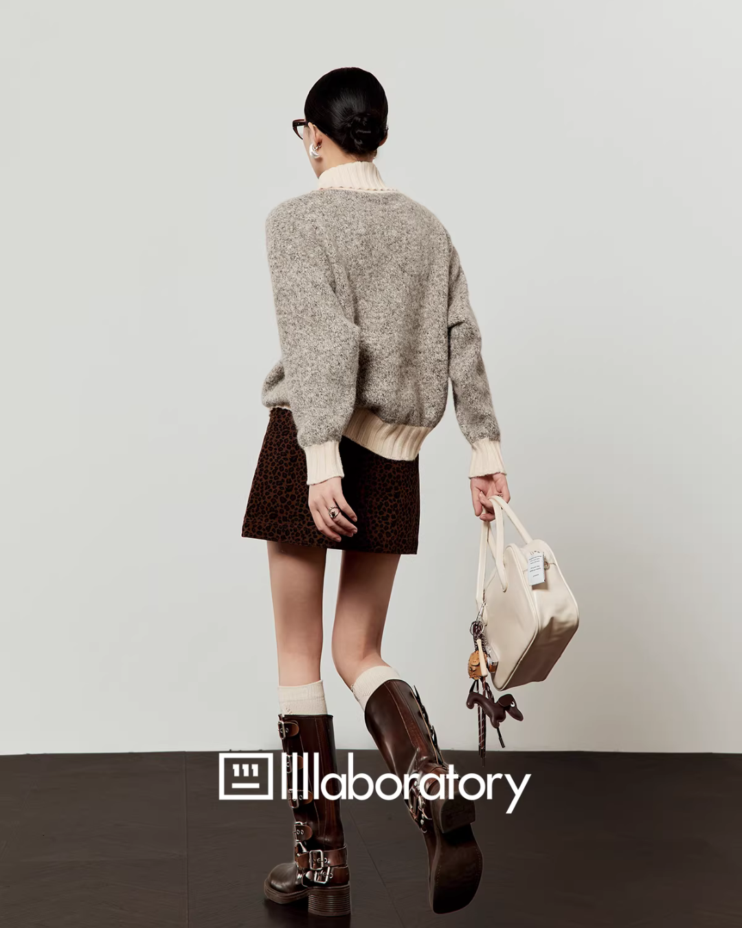 Layered-Style Knit Cardigan LLA0625