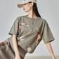 Swimmer Print Short-Sleeve T-Shirt / Long Skirt FER0286