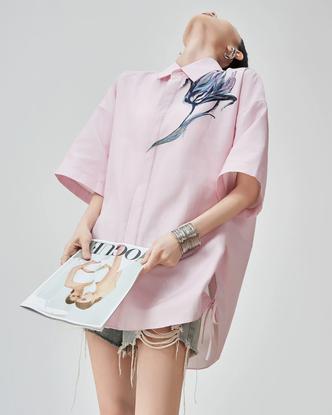Floral Graphic Short-Sleeve Shirt FER0181