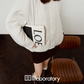Boa Collar Round Jacket/Leopard Print Mini Skirt LLA0556