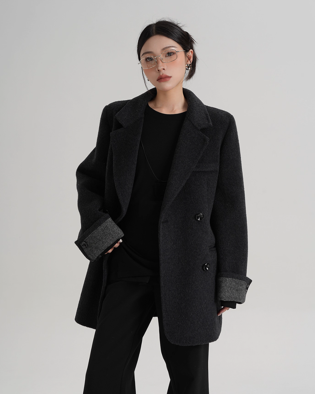 Back Sleeve Wool Blazer SRS0360