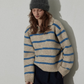 Border Polo Knit Top RLZ0005