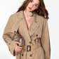 Double Breasted Mid Length Trench Coat HID0001