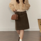 Vintage Brown Half Length Skirt WDB0007