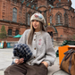 Round Neck Knit Cardigan CYE0031