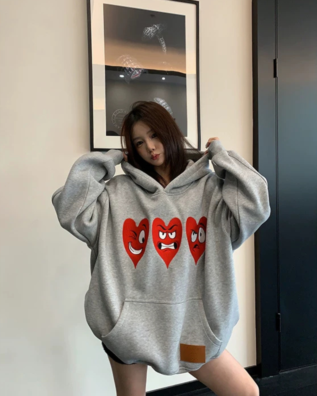 Heart Cartoon Hoodie YLS1073