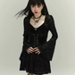 Lace Up Gothic Dress lgh0022