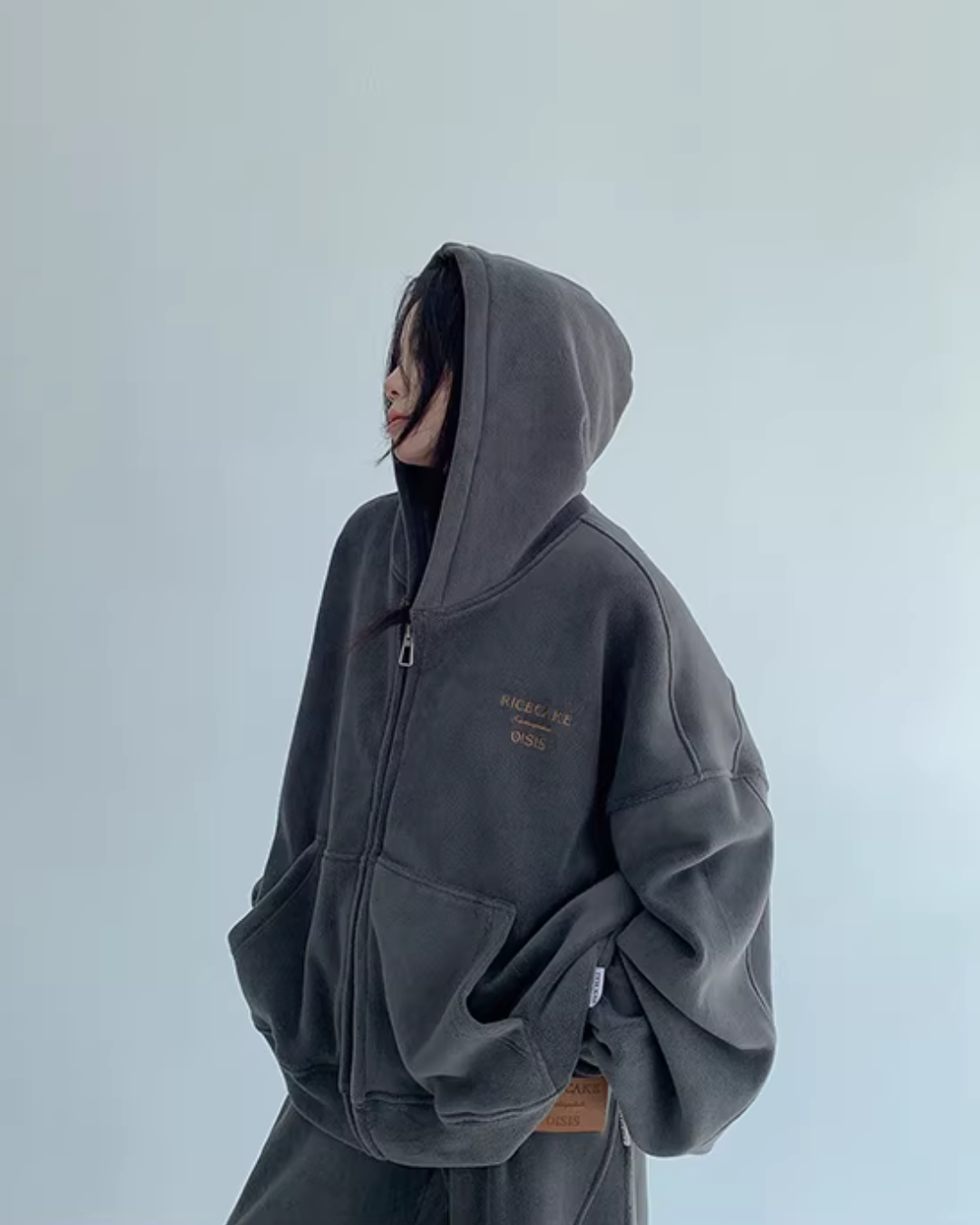 Fleece Zip-Up Hoodie / Fleece Wide Pants YLS1015