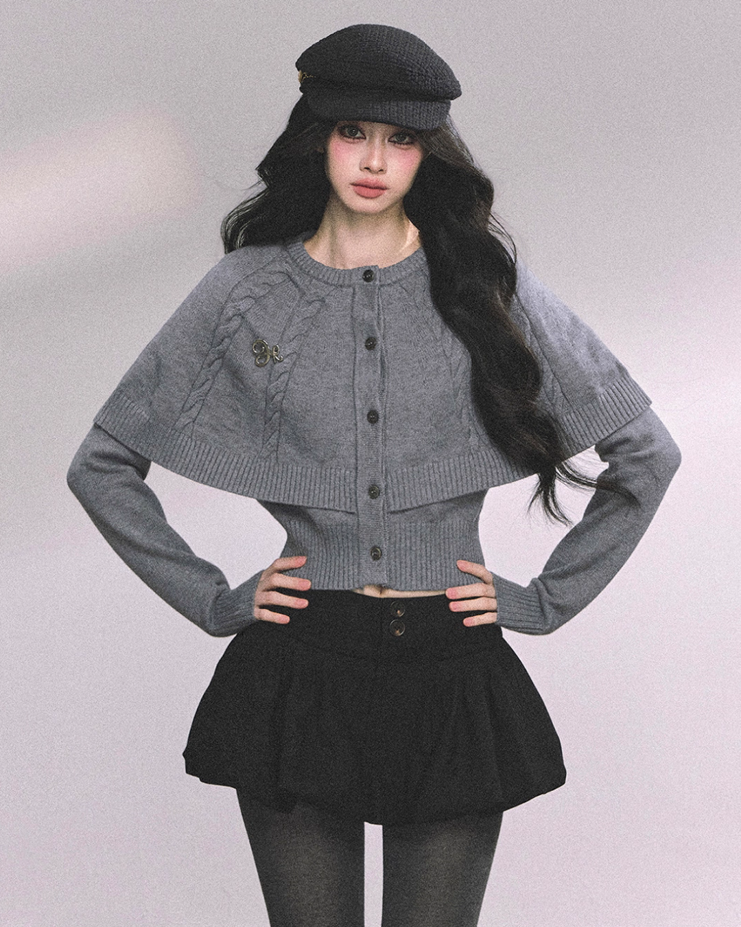 Cape Long Sleeve Knit LAS0047