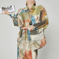 Colorful Art Print Lshirt / Long Skirt FER0359