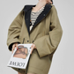 Wind Hooded Trench Coat / High-Waist Shorts FER0036