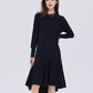 Flare Design Long-Sleeve Dress SHN0057