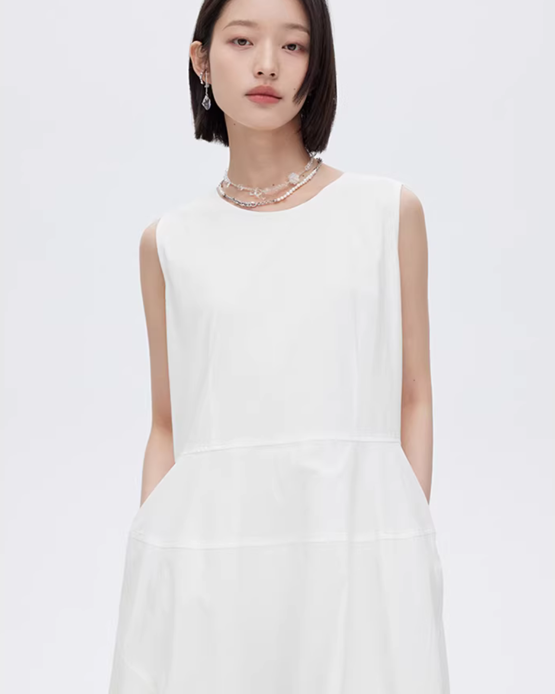 A-Line Sleeveless Tank Dress SHN0039