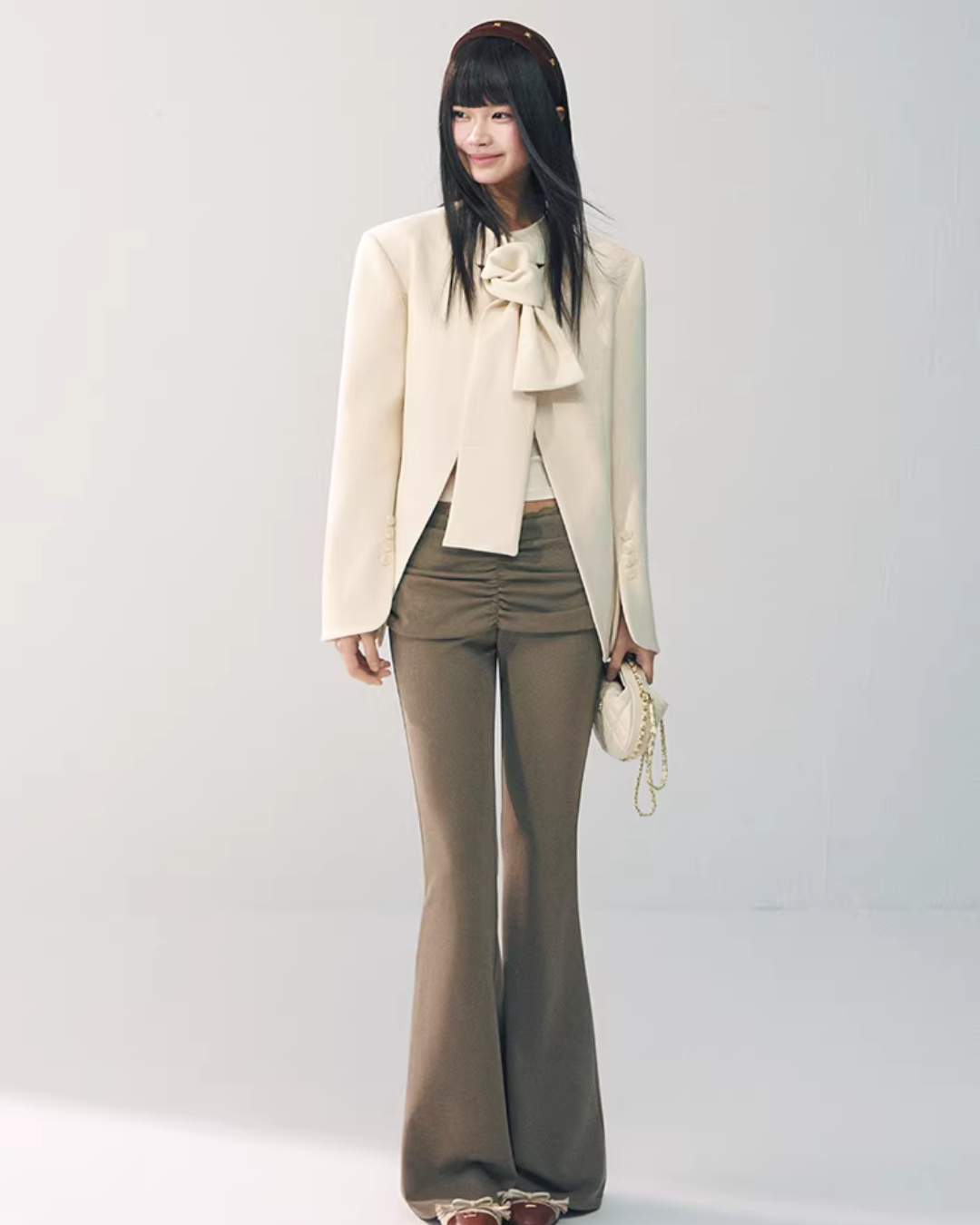 Wool Bow Blazer Jacket RCR0014