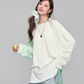 Strip Contrast Raglan Sleeve Tops ASG0046