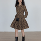 Retro Paid Flare Dress VAS0158