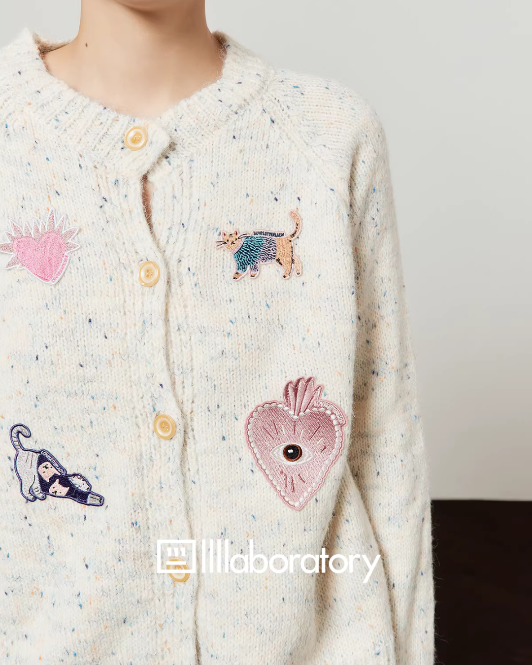 Playful Patch Knit Top / Fringe Mini Skirt LLA0629