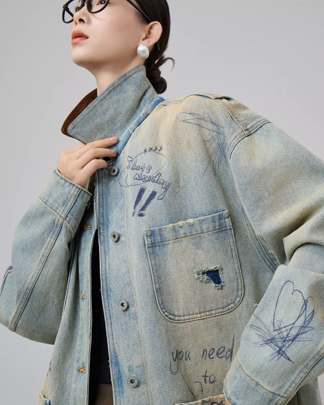 Work Pocket Denim Jacket SUY0004