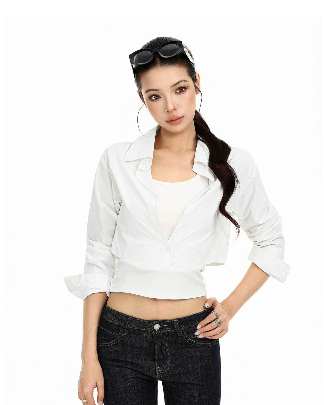 Crop Long Sleeve Shirt BGS0052