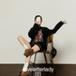 Leopard Print Oversized Sweatshirt / Leopard Casual Pants LLA0657
