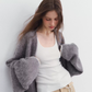 Fluffy Knit Cardigan SPY0036