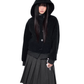 Short Wool Hooded Coat EZK0102