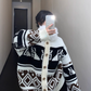 Vintage Nordic Knit Cardigan YLS0676