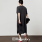 Dark Gray Animal Embroidery Dress LLA0487