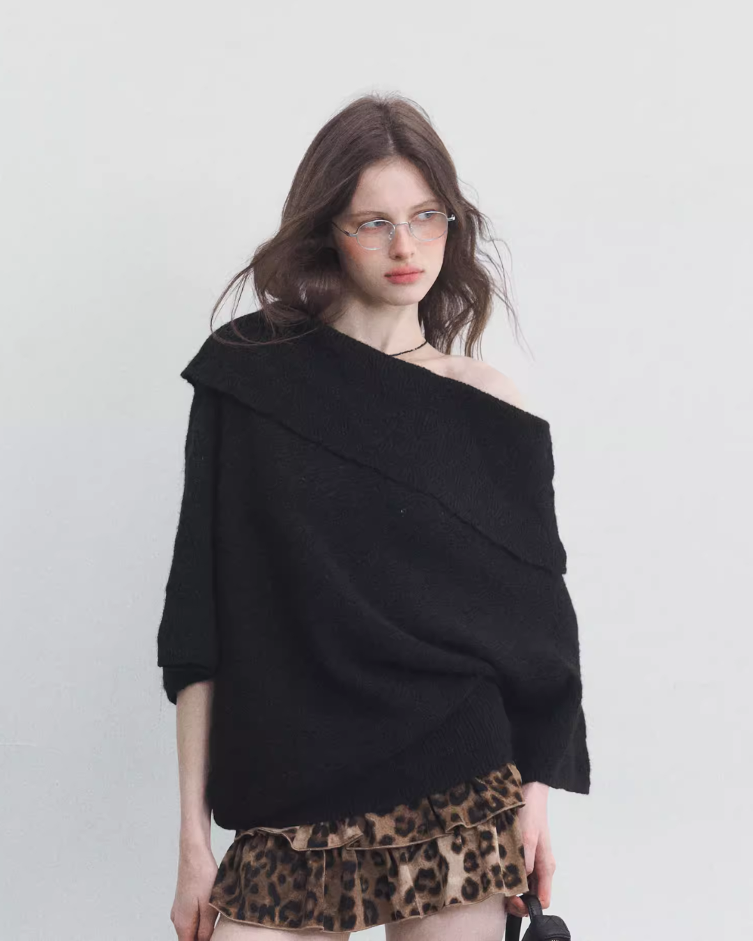 Off-Shoulder Knit Tops SPY0031