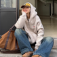 Embroidered Hood Knit Jacket CYE0018