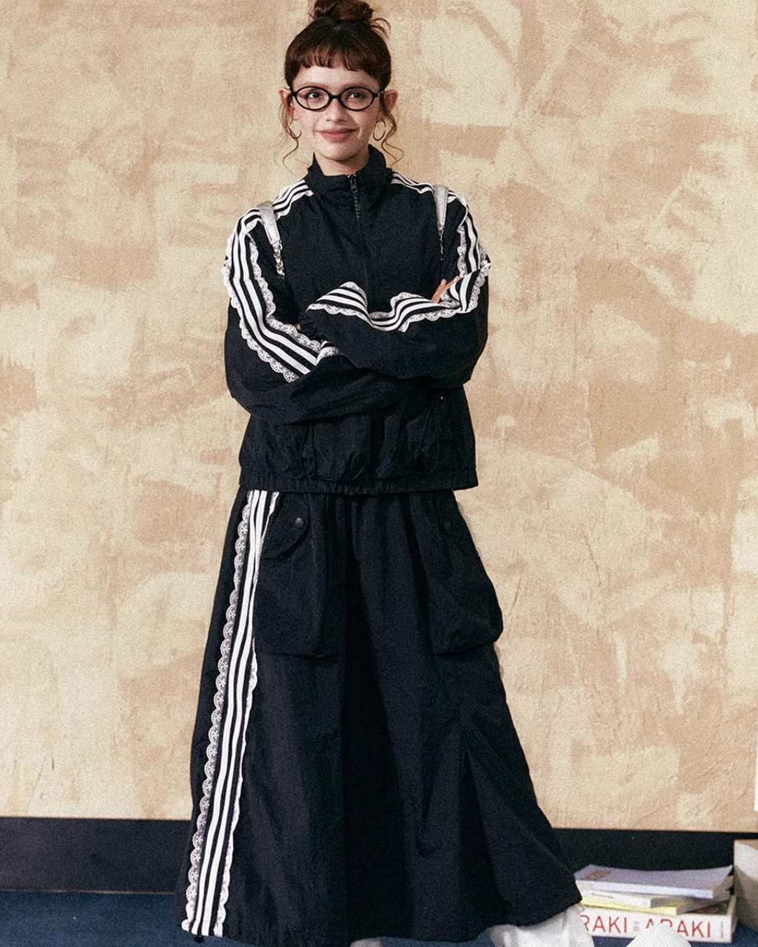 Girly Sideline Track Jacket / Long Skirt EZK0040