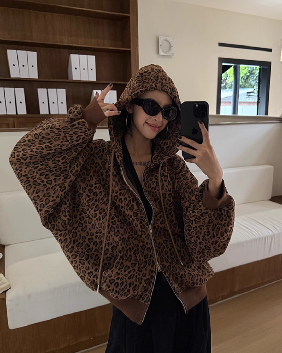 Leopard Long Sleeve Jacket ZRS0094