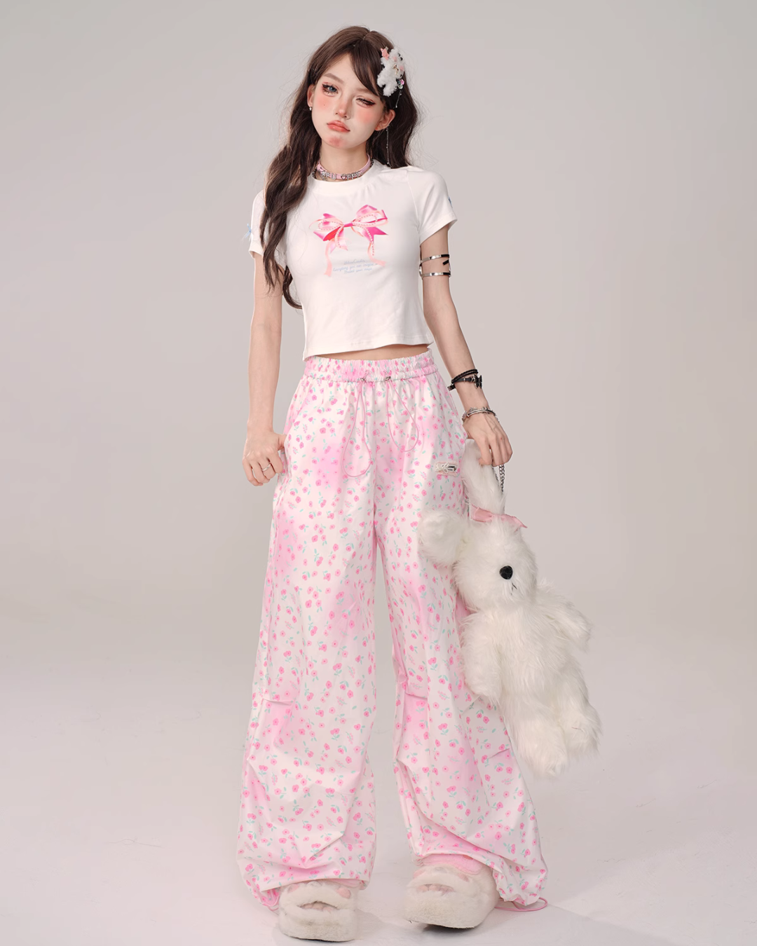 Floral Casual Loose Pants KLS0006