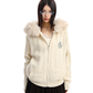 Fur Hood Cable Knit Top BGS0034