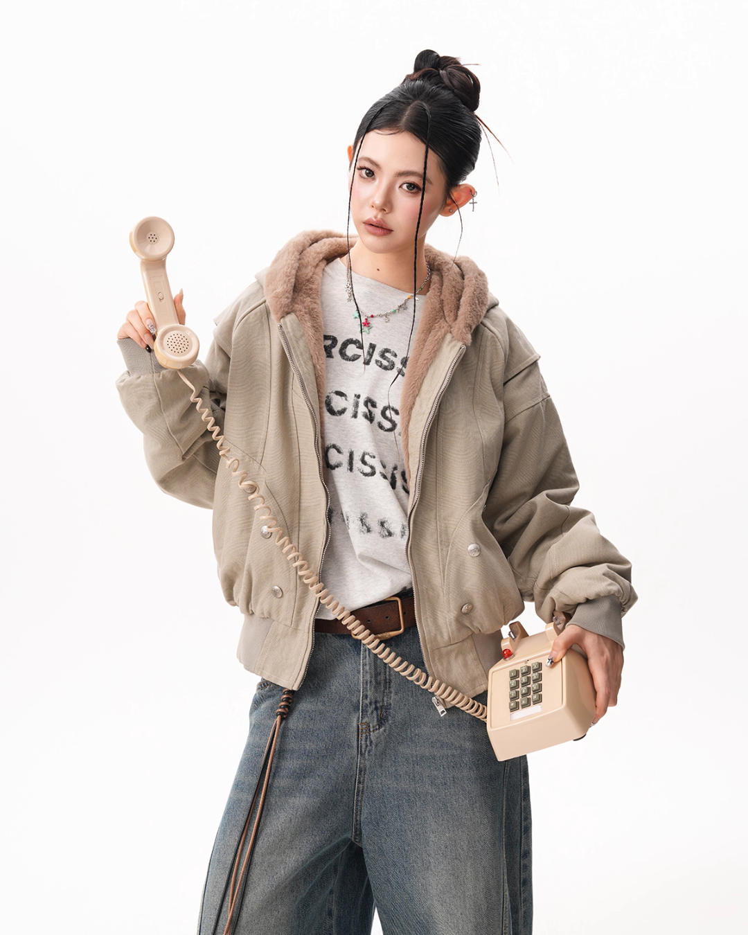 Inner Fleece Zip-up Hoodie BWA0009