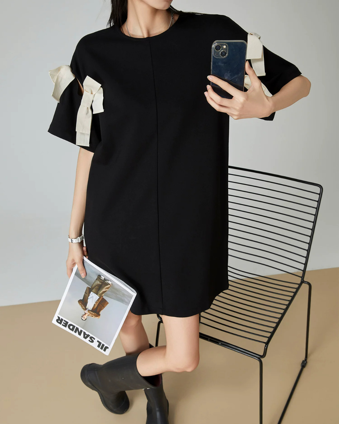 Ribbon A-Line Mini Dress FER0167
